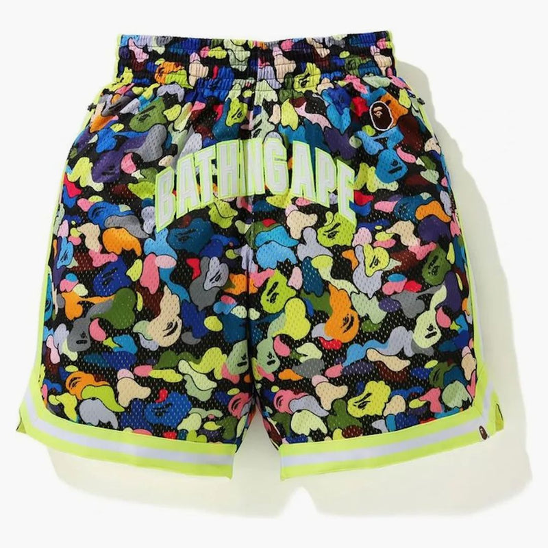 Bape Multi Camo Wide Basketball Shorts Black