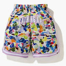 Bape Multi Camo Wide Basketball Shorts White