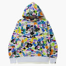 Bape Multi Camo Wide Fit Pullover Hoodie White