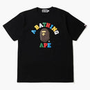 Bape Multi Color Letters College Tea Black