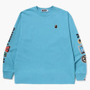 Bape Multi Fonts Relaxed Fit Heavyweight L/S Tea Sax