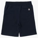Bape Multi Fonts Sweat Shorts Navy