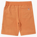 Bape Multi Fonts Sweat Shorts Orange