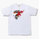 Bape Multi Label Ape Face Tee White