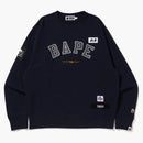Bape Multi Label Relaxed Fit Crewneck Navy