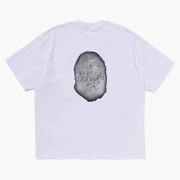 Bape Multi Logo Big Ape Head Relaxed Fit Tee White