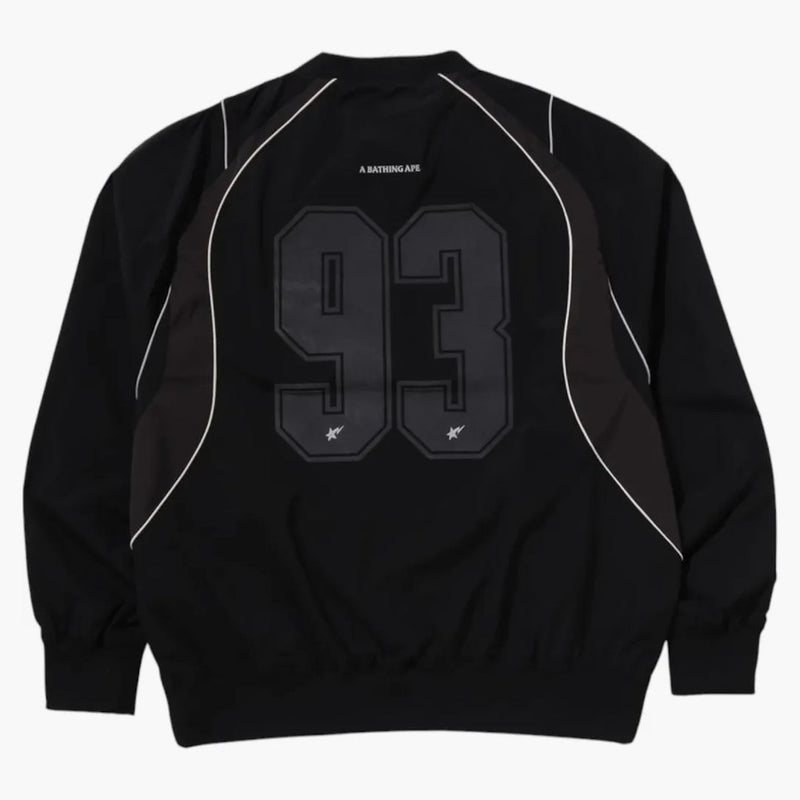BAPE MULTI LOGO RELAWED FIT PULLOVER BLACK