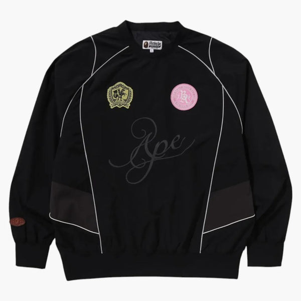 BAPE Multi Logo Rilassato Pullover Fit Black