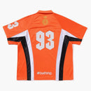 Bape Multi Logo Relaxed Fit Soccer Jersey Orange