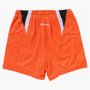 Bape Multi Logo Relaxed Fit Soccer Shorts Orange