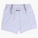 Bape Multi Logo Relaxed Fit Soccer Shorts White