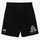 Bape Multi Motif Leather Pocket Chino Shorts Black