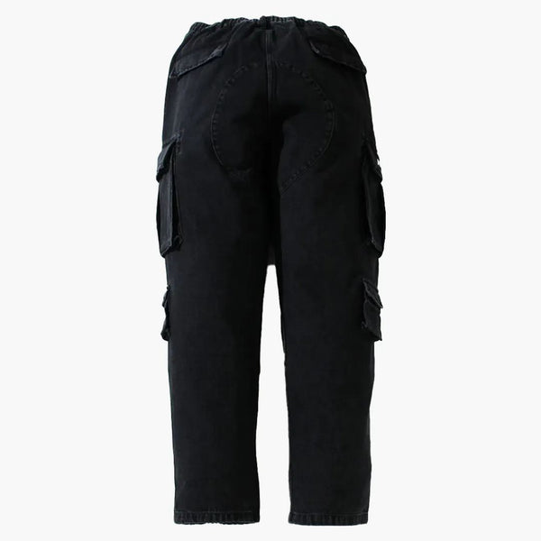 Bape Multi Pocket Loose Fit Cargo Denim Pants Black