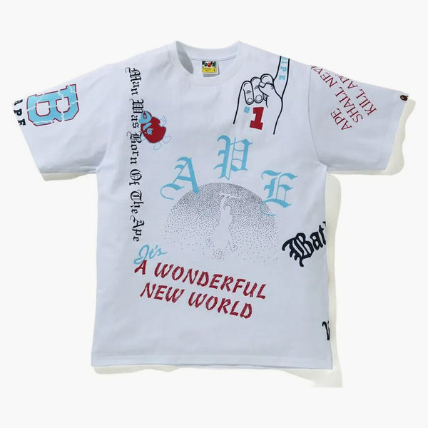 Bape Multi Stamp Tiee White