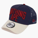 BAPE NYC LOGO NEW ERA 9 FORFORTY CAP Navy