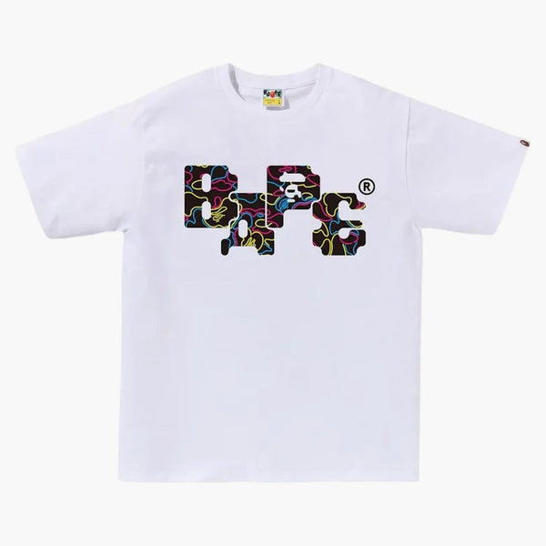 BAPE NEON CAMO 8BIT LOGE TEA Bílý