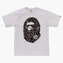 Bape Neon Camo Big Ape Head Tea Gray