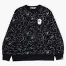 Bape neon camo crewneck sweatshirt black