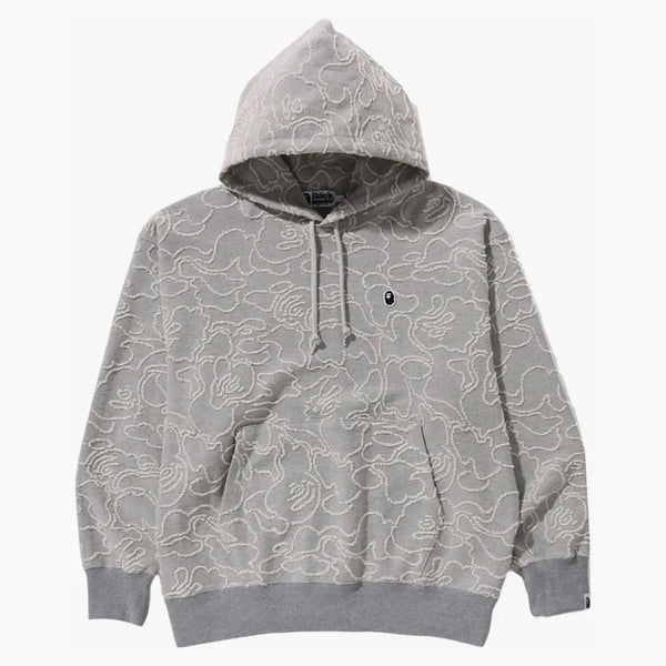 BAPE Neon Camo Jacquard Relaxed Fit Pullover Hoodie Grey