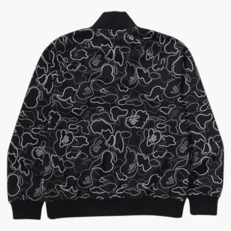 Bape Neon Camo Jacquard Track Jacket Black