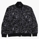 BAPE Neon Camo Jacquard Track Jacket Black