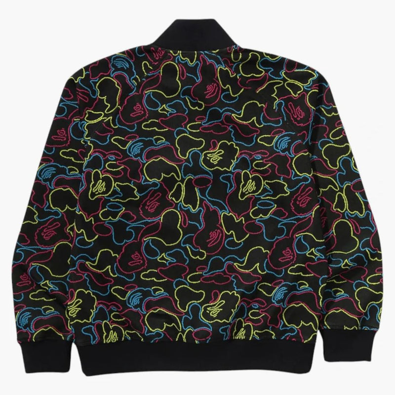 BAPE Neon Camo Jacquard Track Jacket Multi