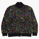 Bape Neon Camo Jacquard Track Jacket Multi