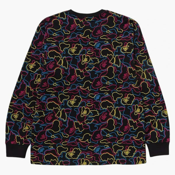 Bape Neon Camo L/S Tea Multi