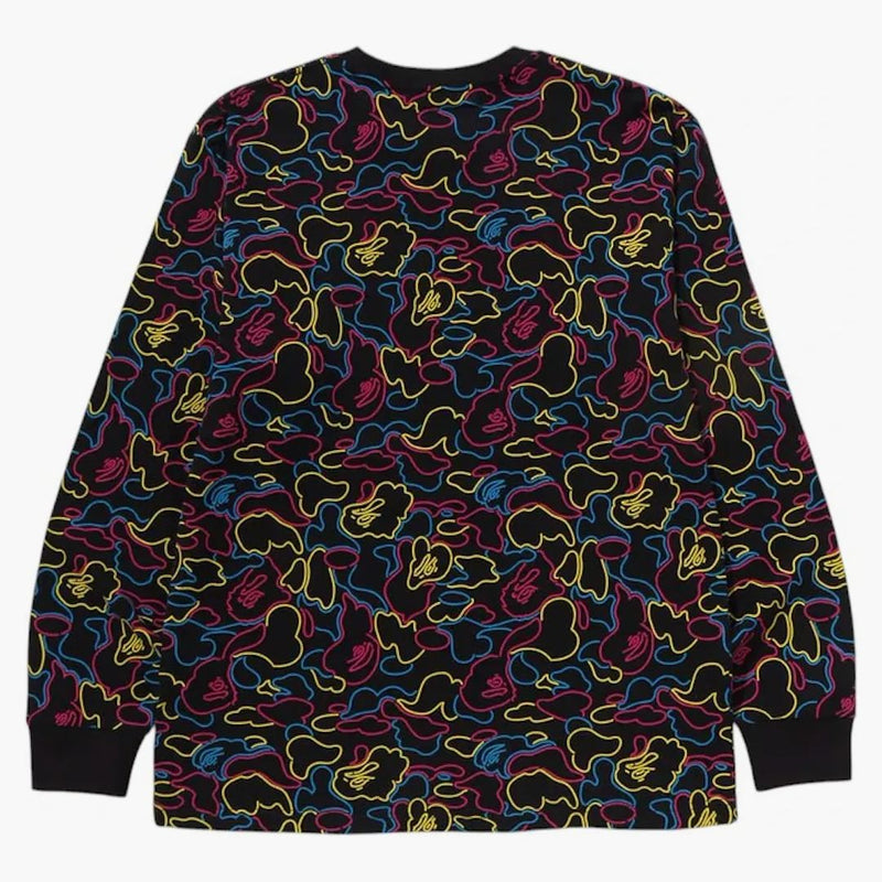 Bape Neon Camo L/S Tea Multi
