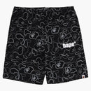 Bape Neon Camo Regular Fit Sweat Shorts Black
