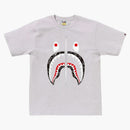 Bape Neon Camo Shark Tee Gray