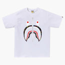 Bape Neon Camo Shark Tee White