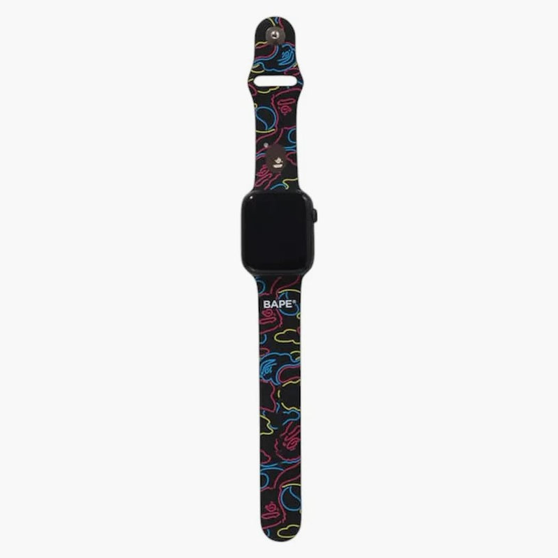 Bape Neon Camo Watch Band Black