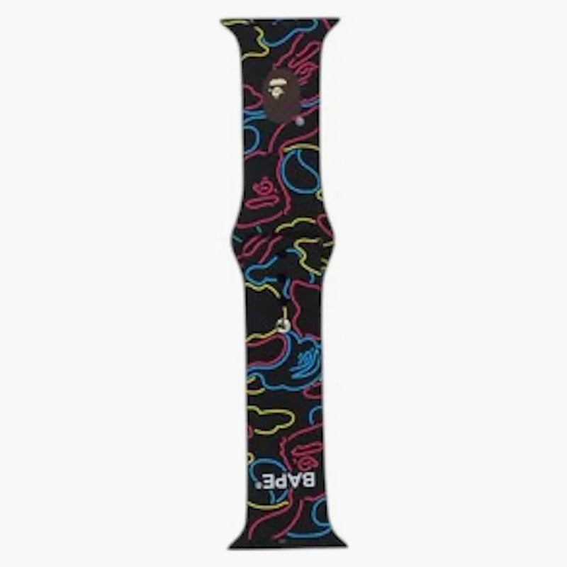 Bape Neon Camo Watch Band Black