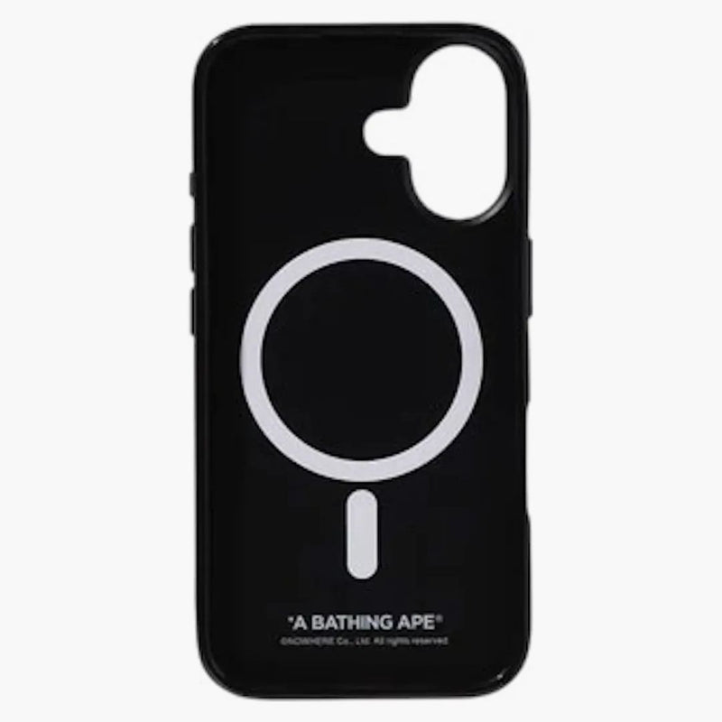 BAPE Neon Camo iPhone 16 Case negro