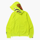 Bape Neon Shark Full Zip Hoodie Yellow