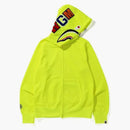 Bape Neon Shark Full Zip Hoodie Yellow