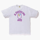 Bape Neon Sign College Tee White