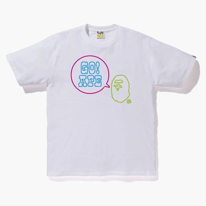 BAPE Neon Sign Go Ape Tea White White