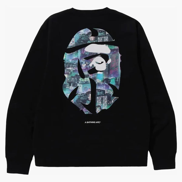 Bape Neon Tokyo Crewneck (FW23) Black