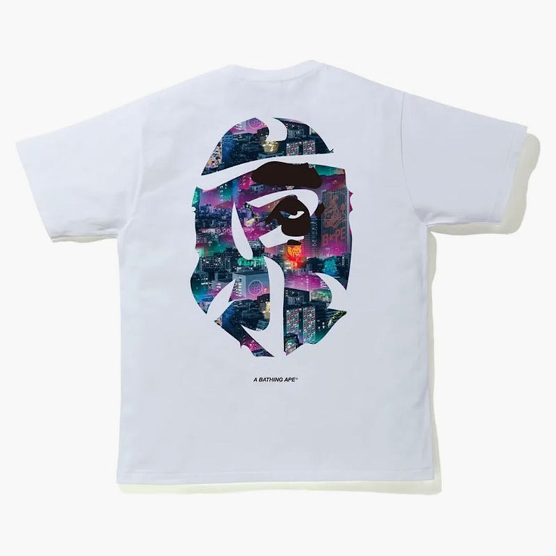 Bape Neon Tokio Kanji čaj bílý