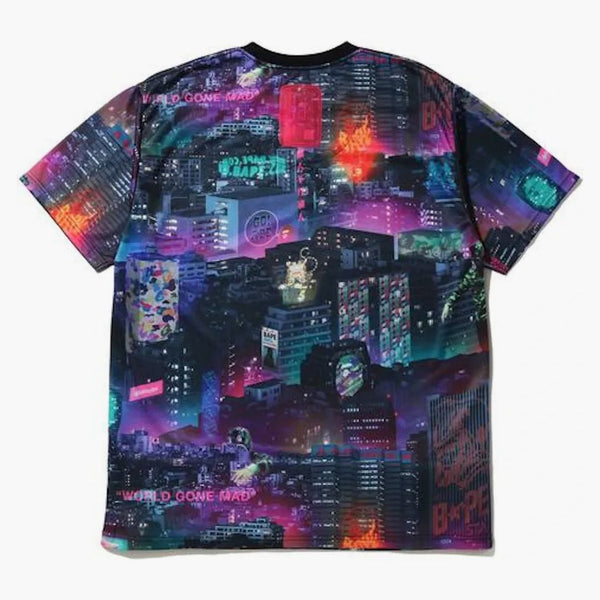 Camiseta de Bape Neon Tokio Negro