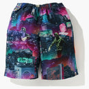 Bape Neon Tokyo Track Shorts Black