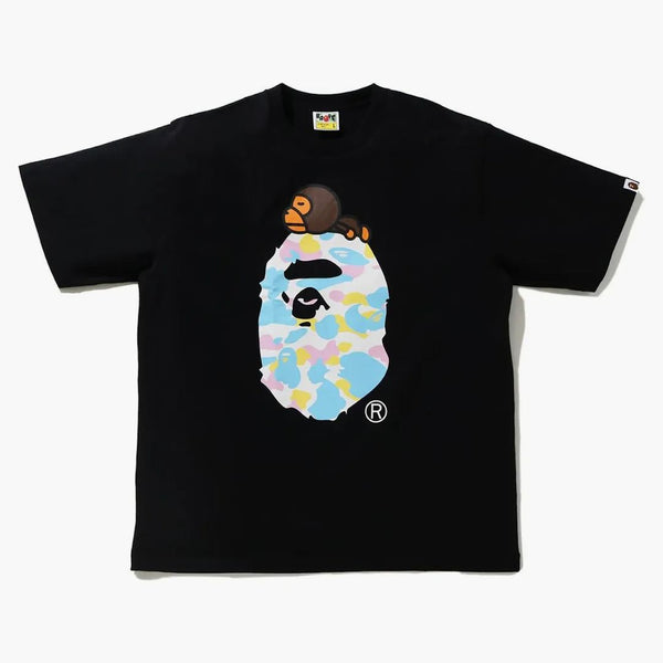 Bape nový multi camo milo na opice uvolněný čaj černá