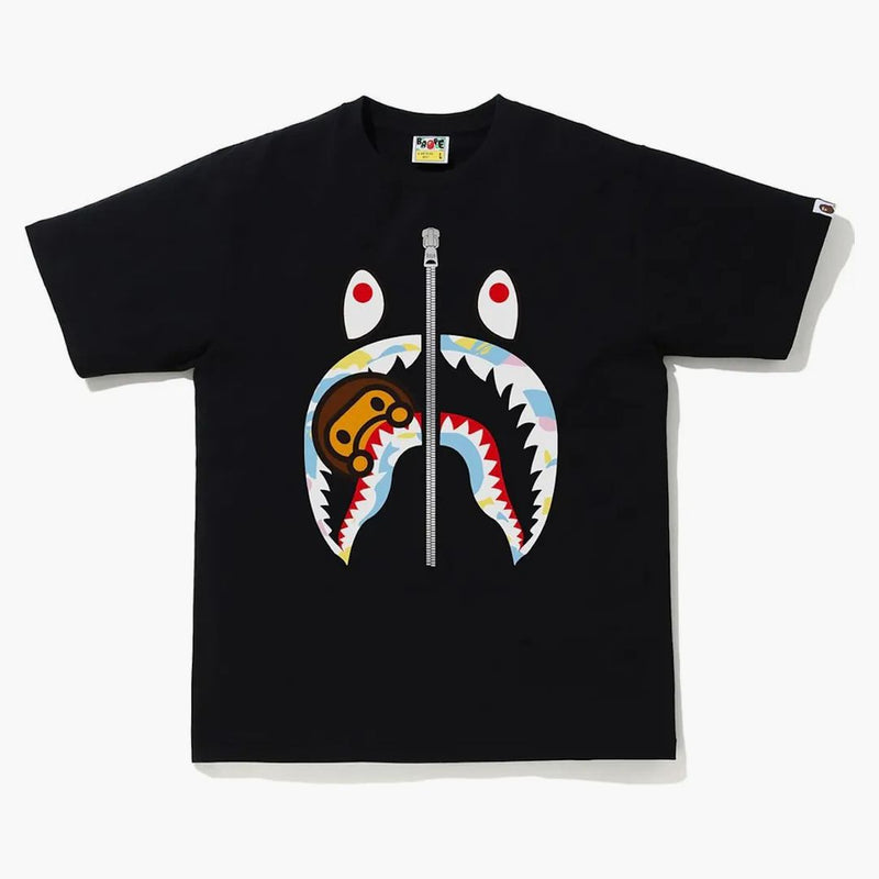 Bape Multi Camo Milo Shark Tea Black