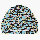 Bape New Multi Camo Relaxed Coach Jacket Black