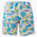 Bape New Multi Camo Track Shorts White