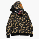 Bape New York Madison Avenue 3rd Anniversary Double Shark Hoodie Multicolor