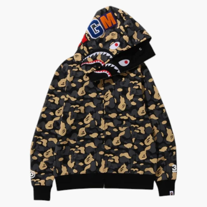 BAPE New York Madison Avenue 3. výročí dvojité žraloky mikiny multicolor