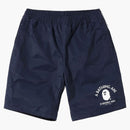 Bape Nylon Beach Shorts Navy